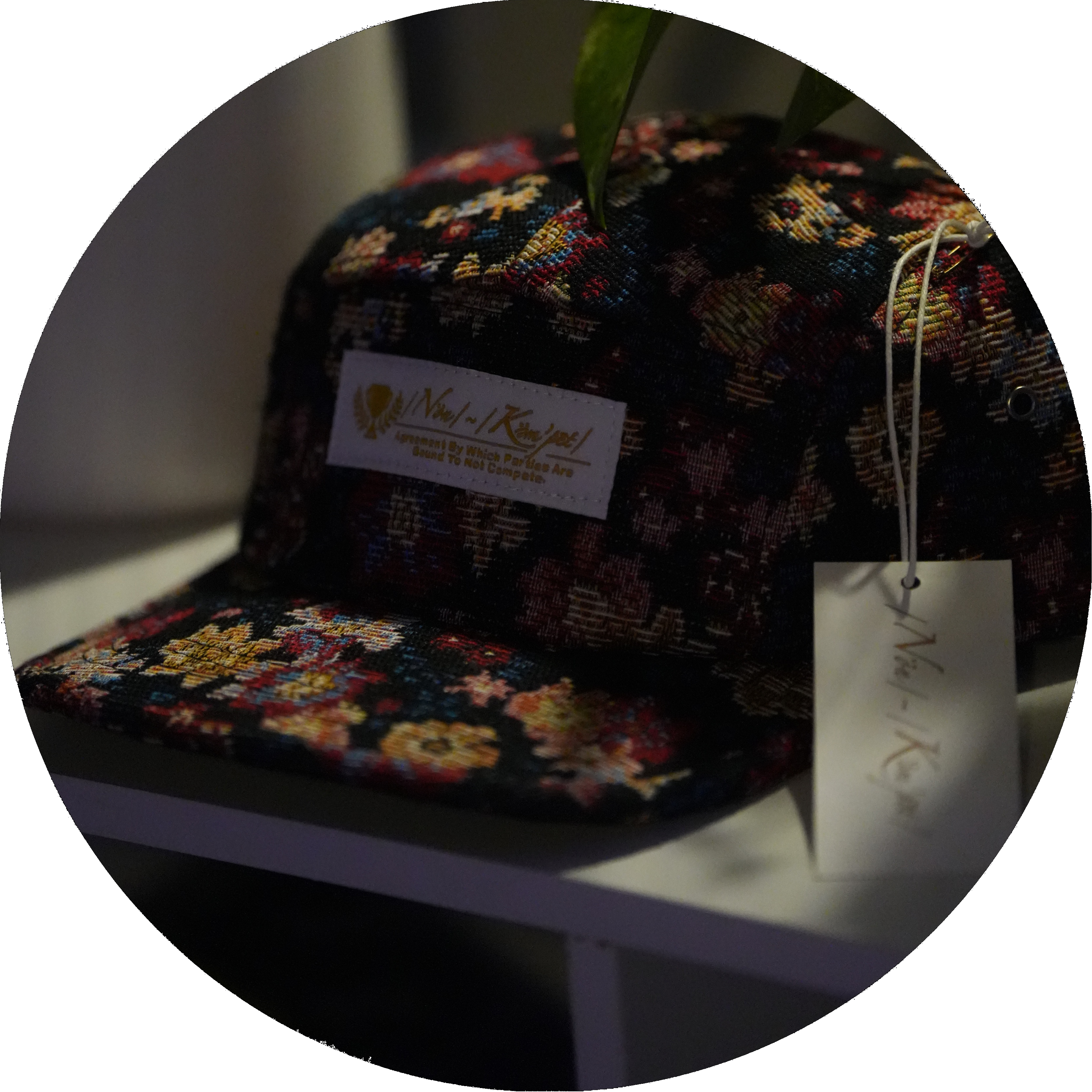 NonKempet Floral Camp Cap (Dark)
