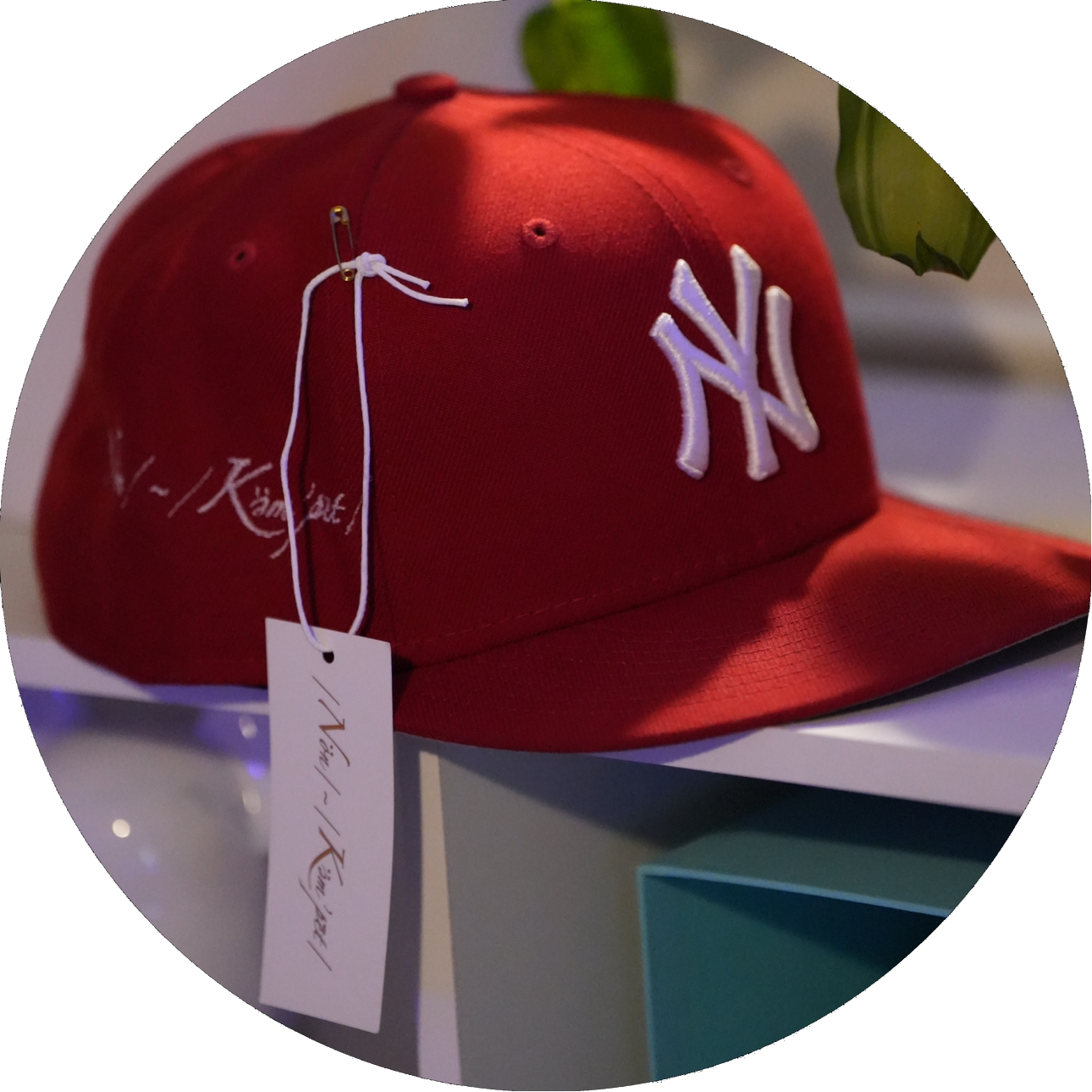 NonKempet Red Yankee Fitted Cap